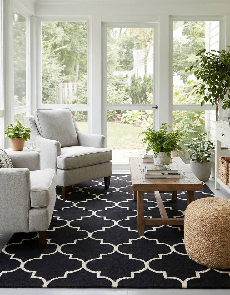 Detail image of 5' x 8' Luna Wool Rug