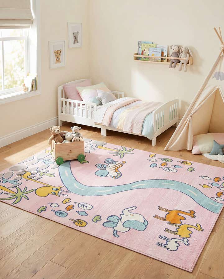 5' 3 x 7' 7 Easy-Clean Indoor / Outdoor Rug