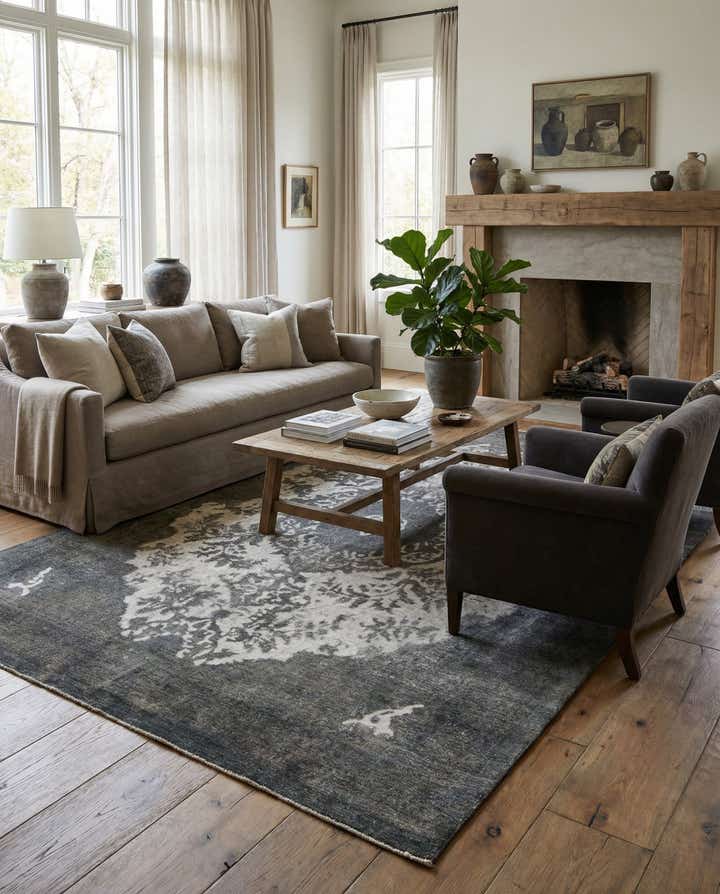 9' 4 x 12' 8 Hand Knotted Ultra Vintage Persian Wool Rug