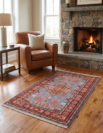 3' 3 x 5' Hand Knotted Kazak Rug