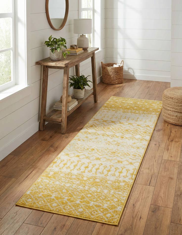 Detail image of 2' x 8' Moroccan Trellis Runner Rug