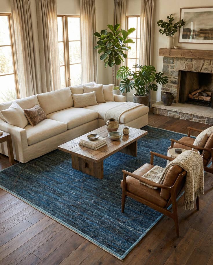 Detail image of 8' 3 x 10' 6 Hand Knotted Moroccan Wool Rug