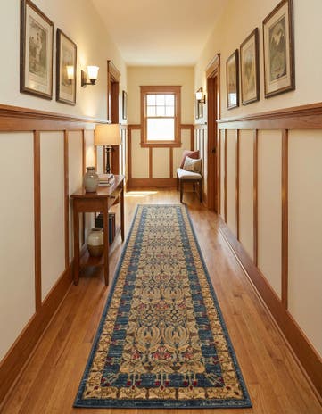 Navy Blue Kensington Runner Rug