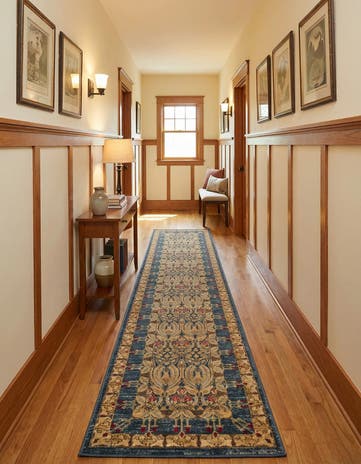 Navy Blue Kensington Runner Rug