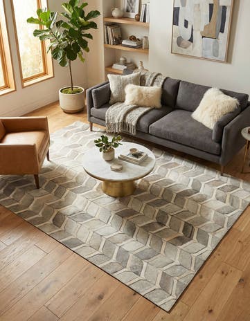 5' x 8' Cowhide - Patchwork Rug