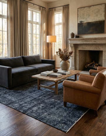 7' 4 x 10' 1 Hand Knotted Ultra Vintage Persian Wool Rug