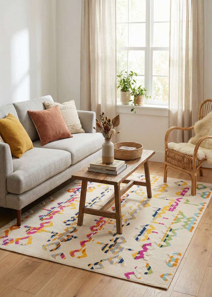 5' 3 x 7' 7 Easy-Clean Indoor / Outdoor Rug