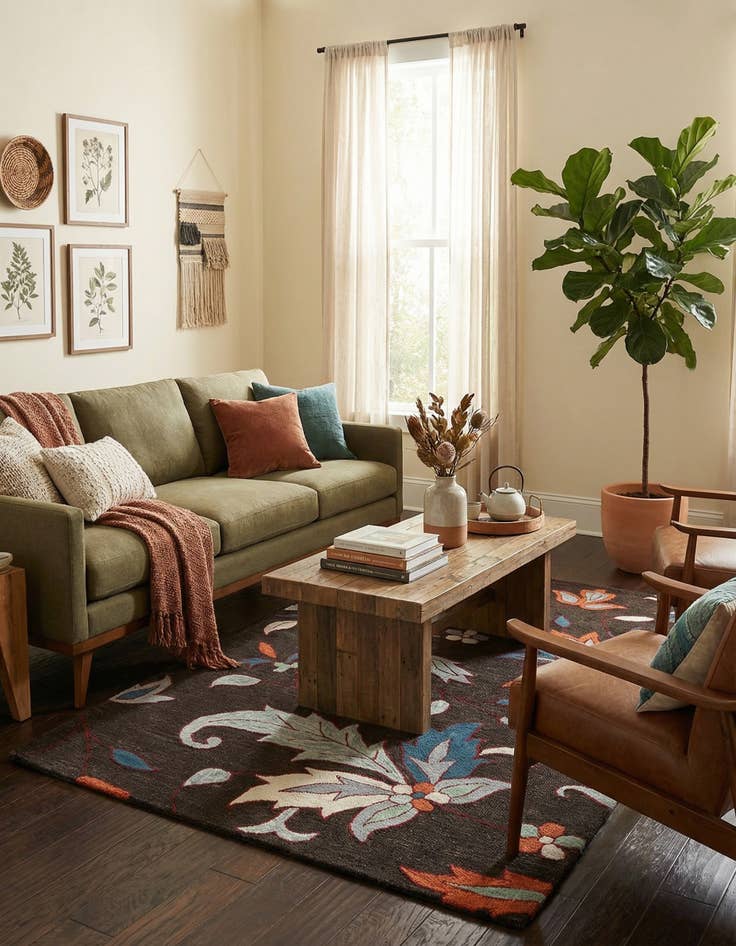 Detail image of 5' 1 x 8' Luna Rug