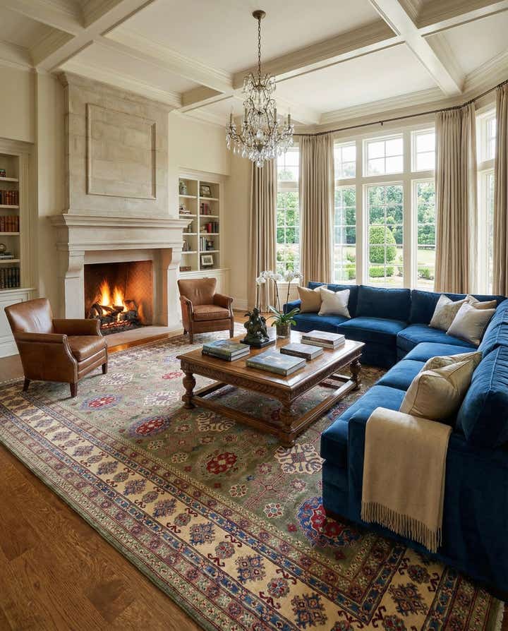 12' 10 x 19' 6 Hand Knotted Kazak Rug