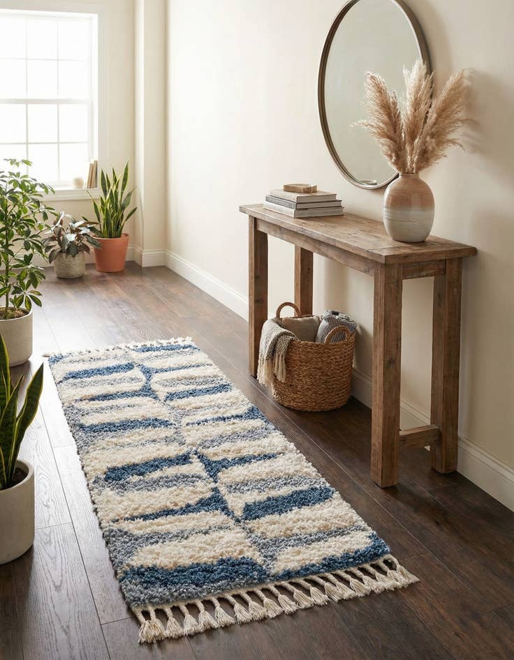 Detail image of  2' 7 x 8' 2 Athena Shag Runner Rug