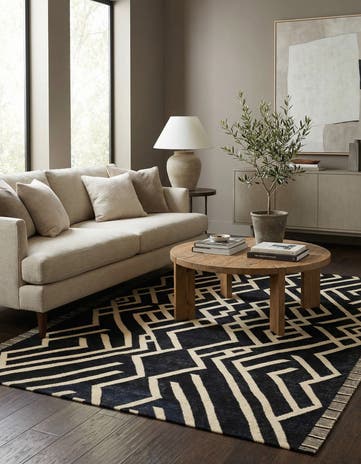 5' 8 x 7' 8 Hand Woven Kilim Modern Wool Rug