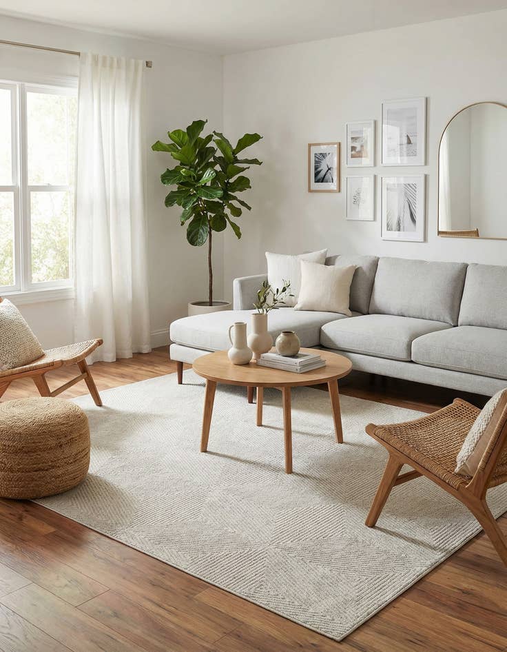 Detail image of 7' 10 x 10' Easy-Clean Sabrina Soto Indoor / Outdoor Rug