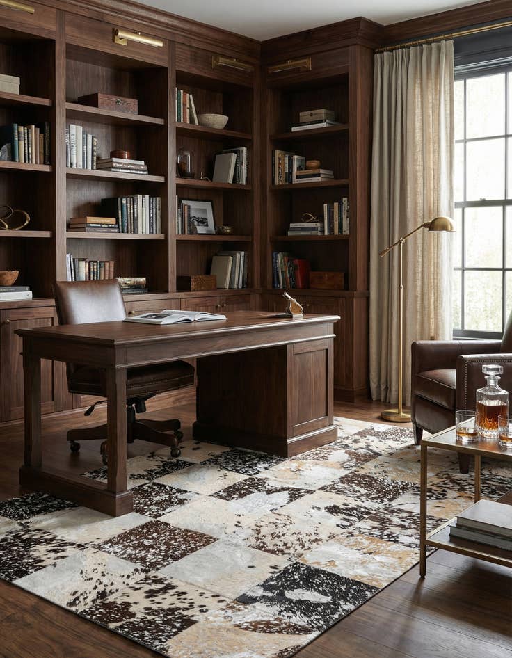 Detail image of  5' 1 x 8' Cowhide Rug