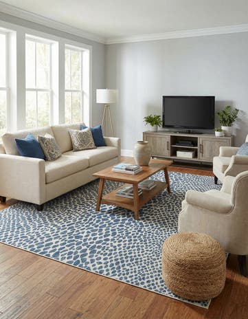 10' 8 x 10' 8 Easy-Clean Jill Zarin Cape Town Indoor / Outdoor Square Rug