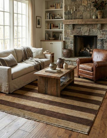 5' 1 x 6' 10 Hand Knotted Kashkuli Gabbeh Rug