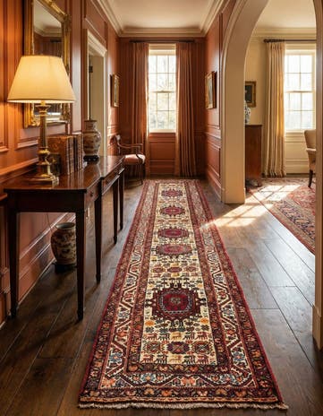 2' 7 x 14' 10 Gutchan Wool Runner Rug