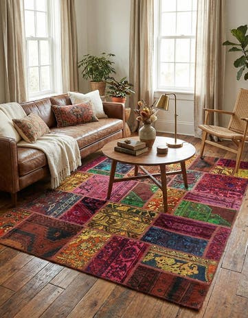 5' 8 x 7' 7 Hand Knotted Ultra Vintage Persian Wool Rug