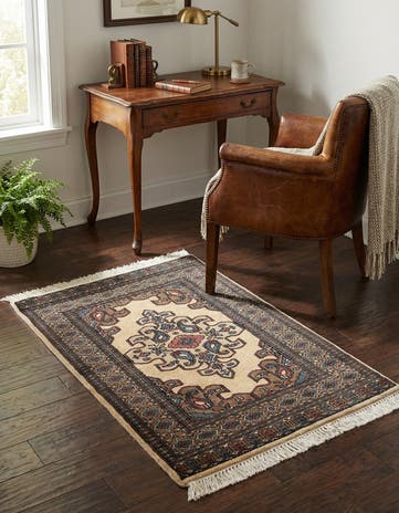 2' 6 x 4' 3 Hand Knotted Bokhara Rug