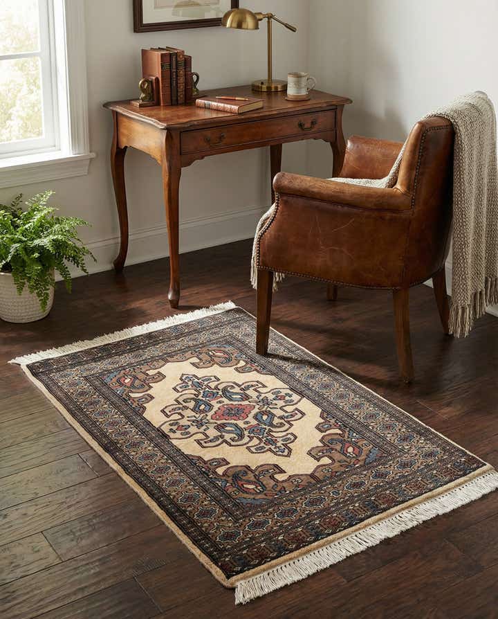 2' 6 x 4' 3 Hand Knotted Bokhara Rug