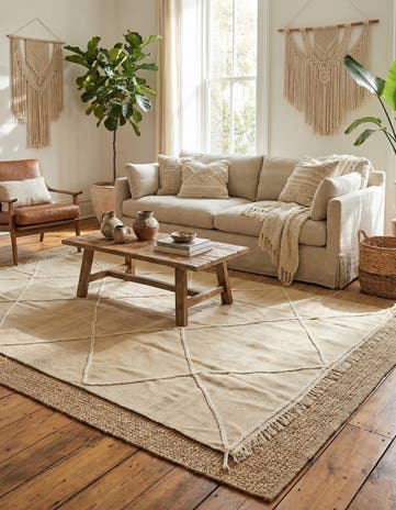 5' 10 x 7' 10 Hand Knotted Moroccan Wool Rug