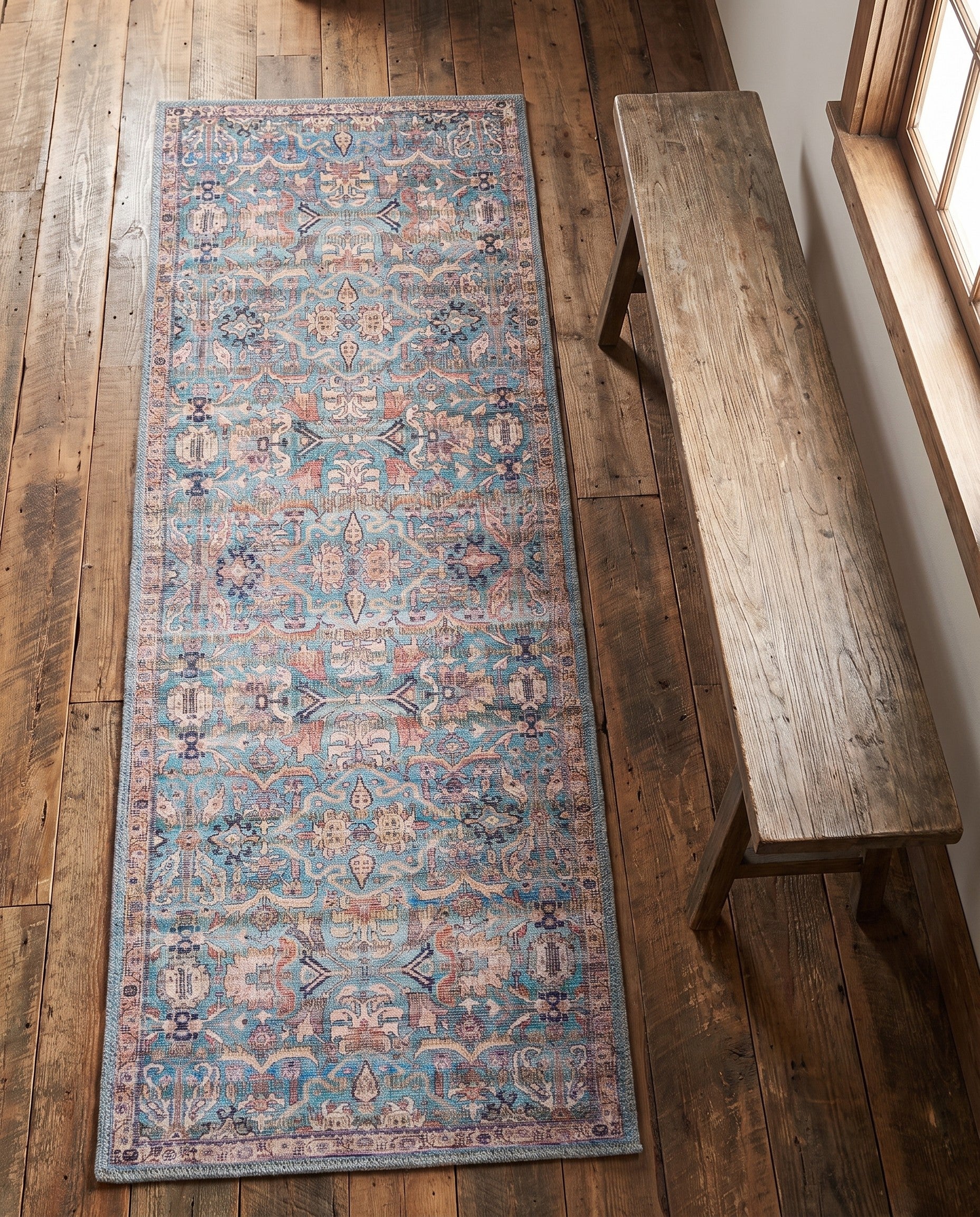 2' x 5' Washable Nostalgia Runner Rug
