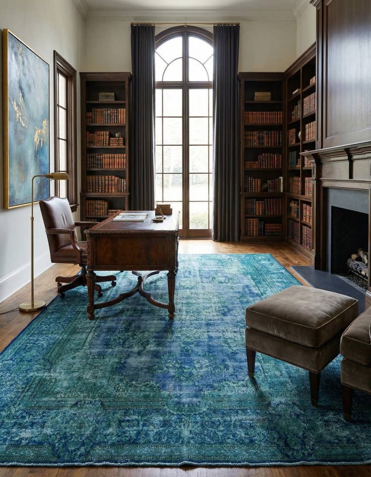 Detail image of  10' x 13' 3 Vintage Royal Wool Rug