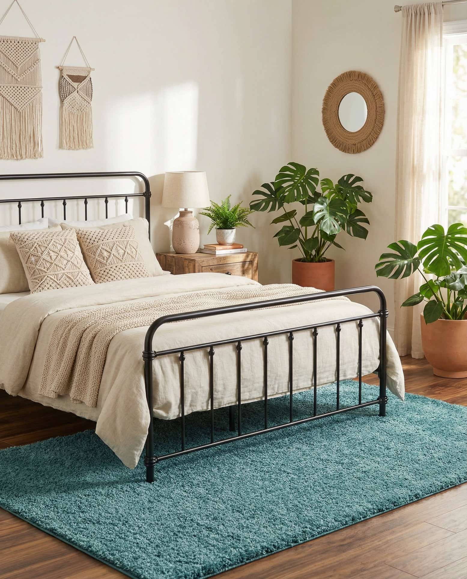 5' 3 x 8' Soft Solid Shag Rug