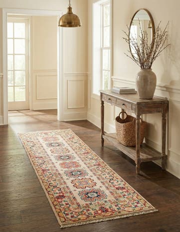2' x 6' 2 Hand Knotted Kazak Runner Rug