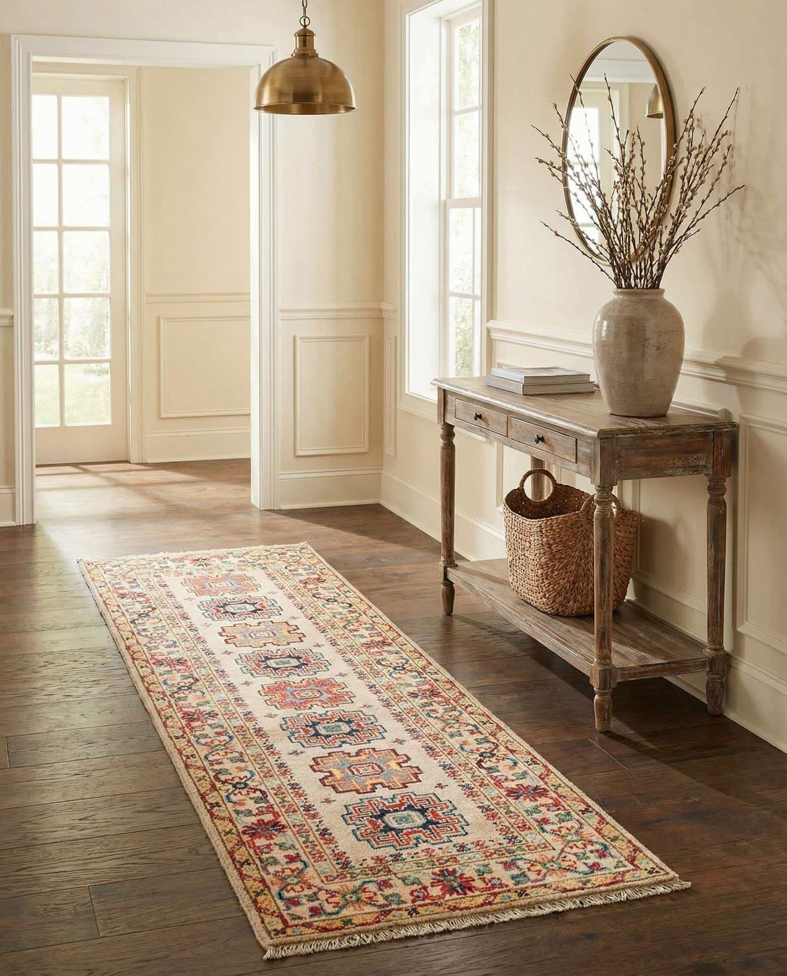 2' x 6' 2 Hand Knotted Kazak Runner Rug