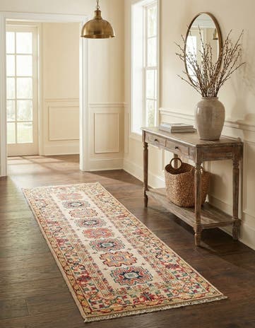 2' x 6' 2 Hand Knotted Kazak Runner Rug