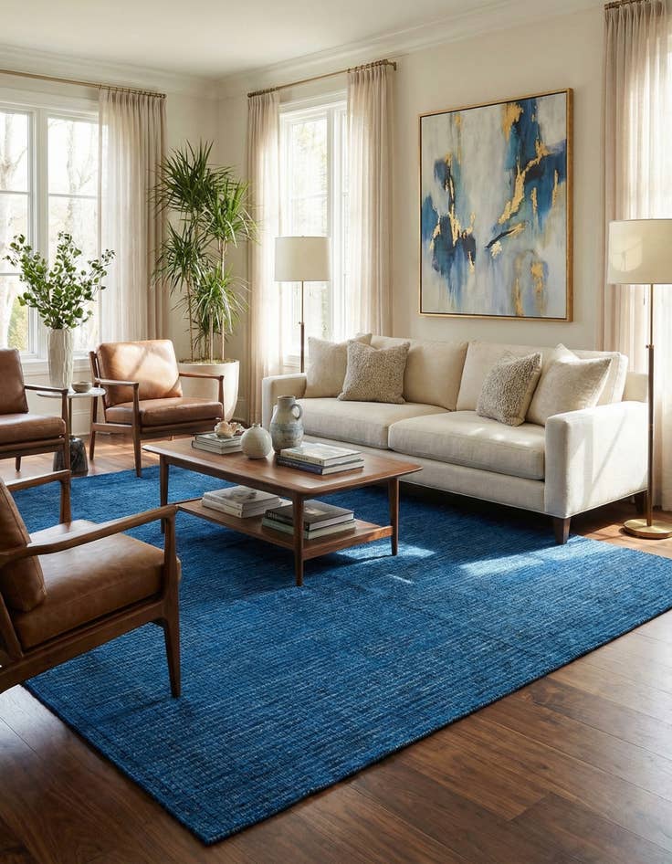 Detail image of 6' 2 x 9' 8  Hand Knotted Darya Wool Rug