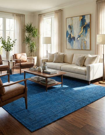 6' 2 x 9' 8 Hand Knotted Darya Wool Rug