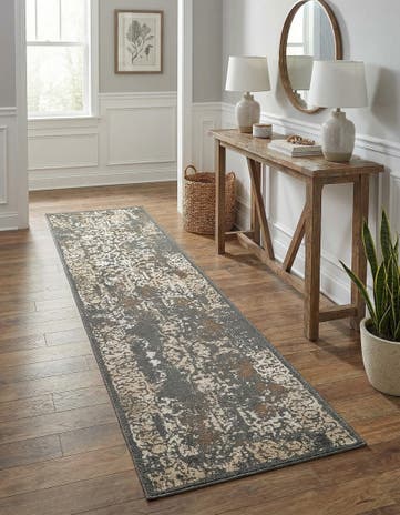 Gray Sahara Runner Rug