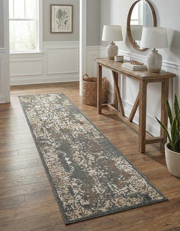Gray Sahara Runner Rug