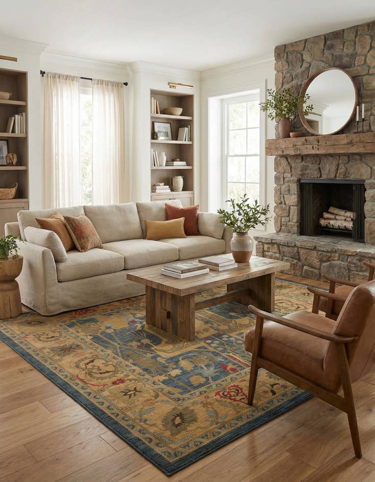 Detail image of 9' x 12' Serapi Rug