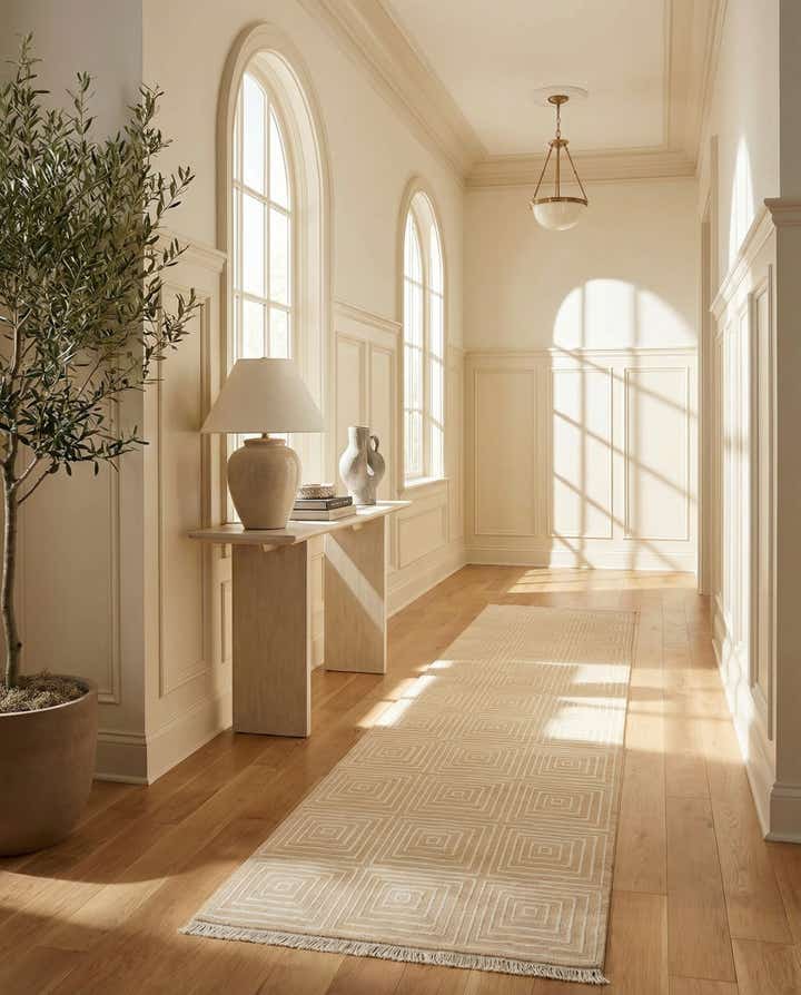 2' 7 x 13' Hand Knotted Darya Wool Runner Rug