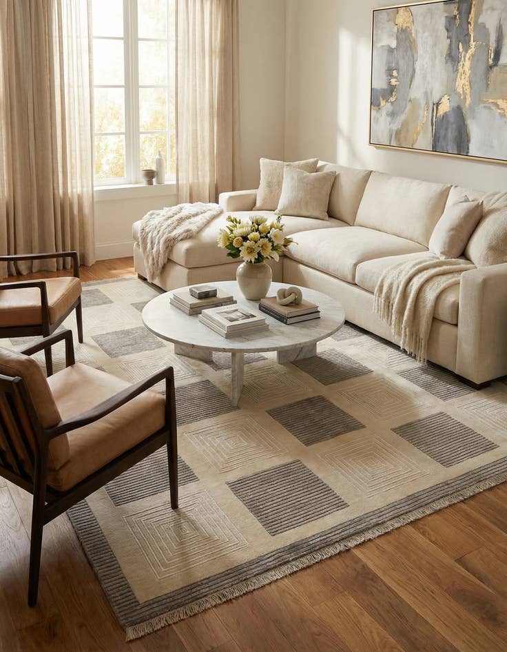 Detail image of  8' 2 x 11' 11  Hand Knotted Darya Wool Rug