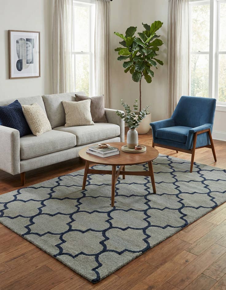 Detail image of 5' x 8' Luna Wool Rug