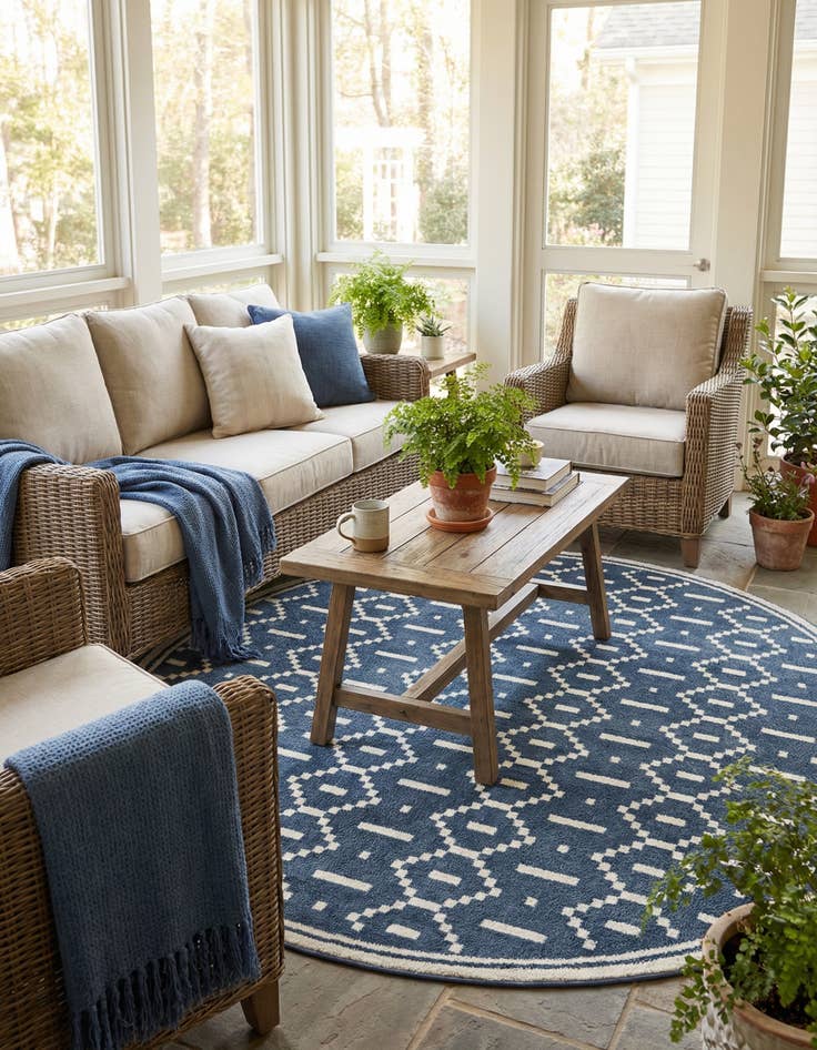 Detail image of 7' 10 x 7' 10 Oslo Round Rug