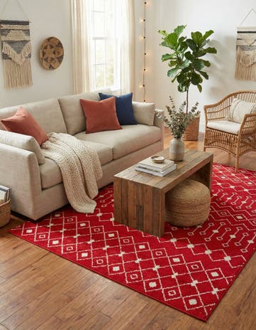 5' 3 x 8' Moroccan Trellis Rug