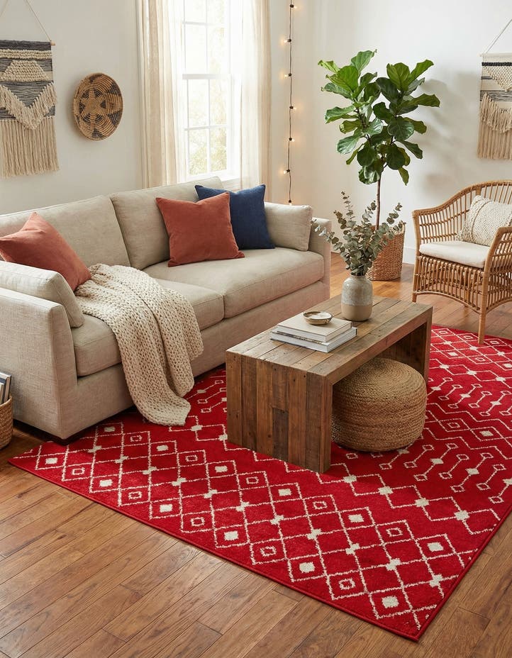 5' 3 x 8' Moroccan Trellis Rug