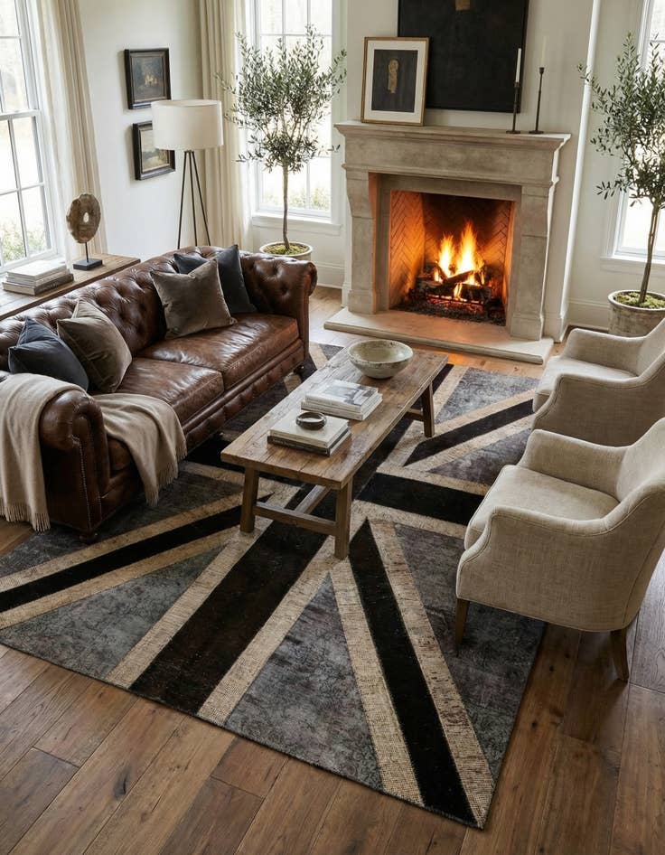 Detail image of 6' 7 x 10'  Hand Knotted Ultra Vintage Persian Wool Rug