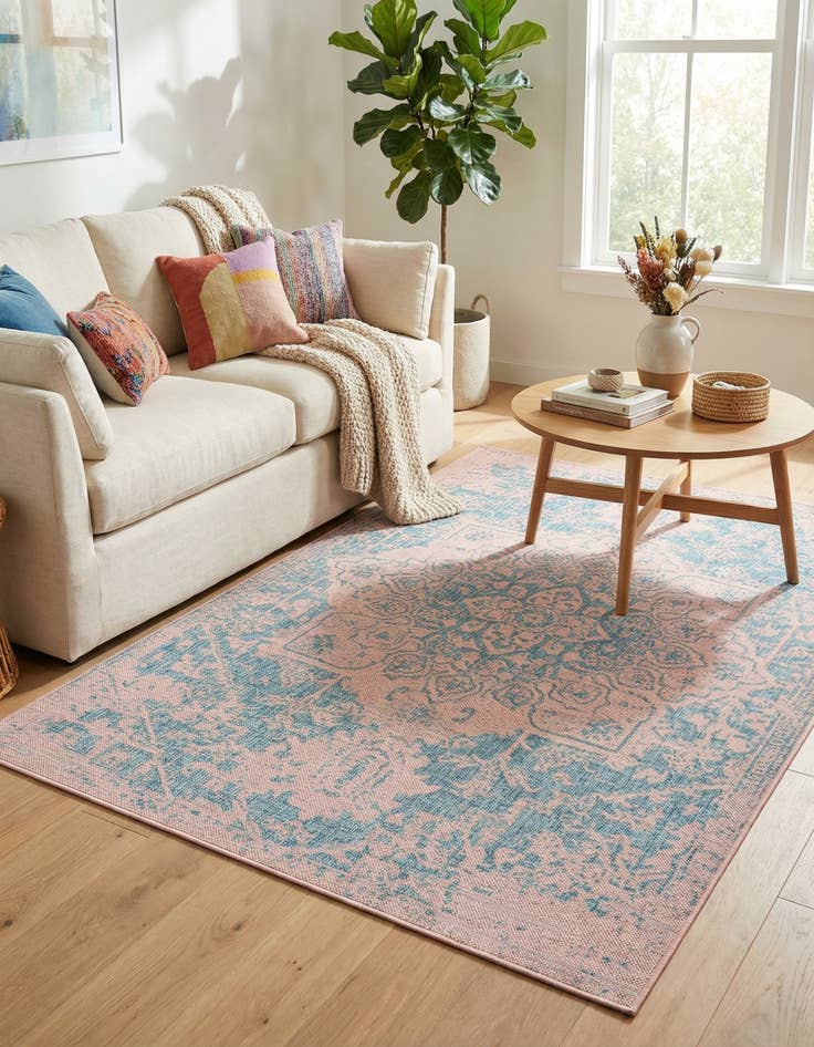 Detail image of 5' 3 x 8'  Washable Jill Zarin Dubai Indoor / Outdoor Rug