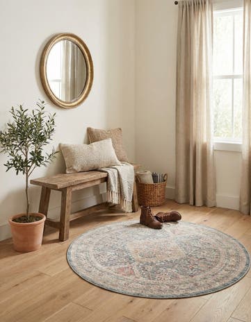 3' 3 x 3' 3 Noble Round Rug