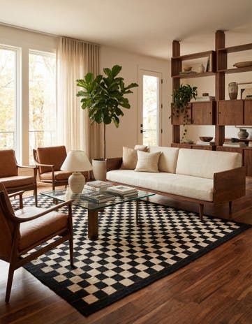 5' 8 x 7' 8 Hand Woven Kilim Modern Wool Rug