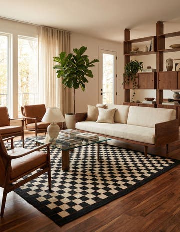 5' 8 x 7' 8 Hand Woven Kilim Modern Wool Rug