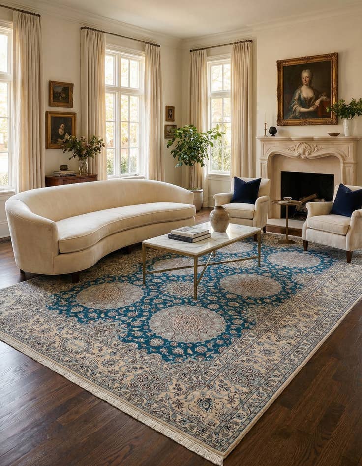 Detail image of 6' 11 x 10' 5 Nain Rug