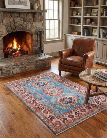 3' 4 x 5' 4 Hand Knotted Kazak Rug