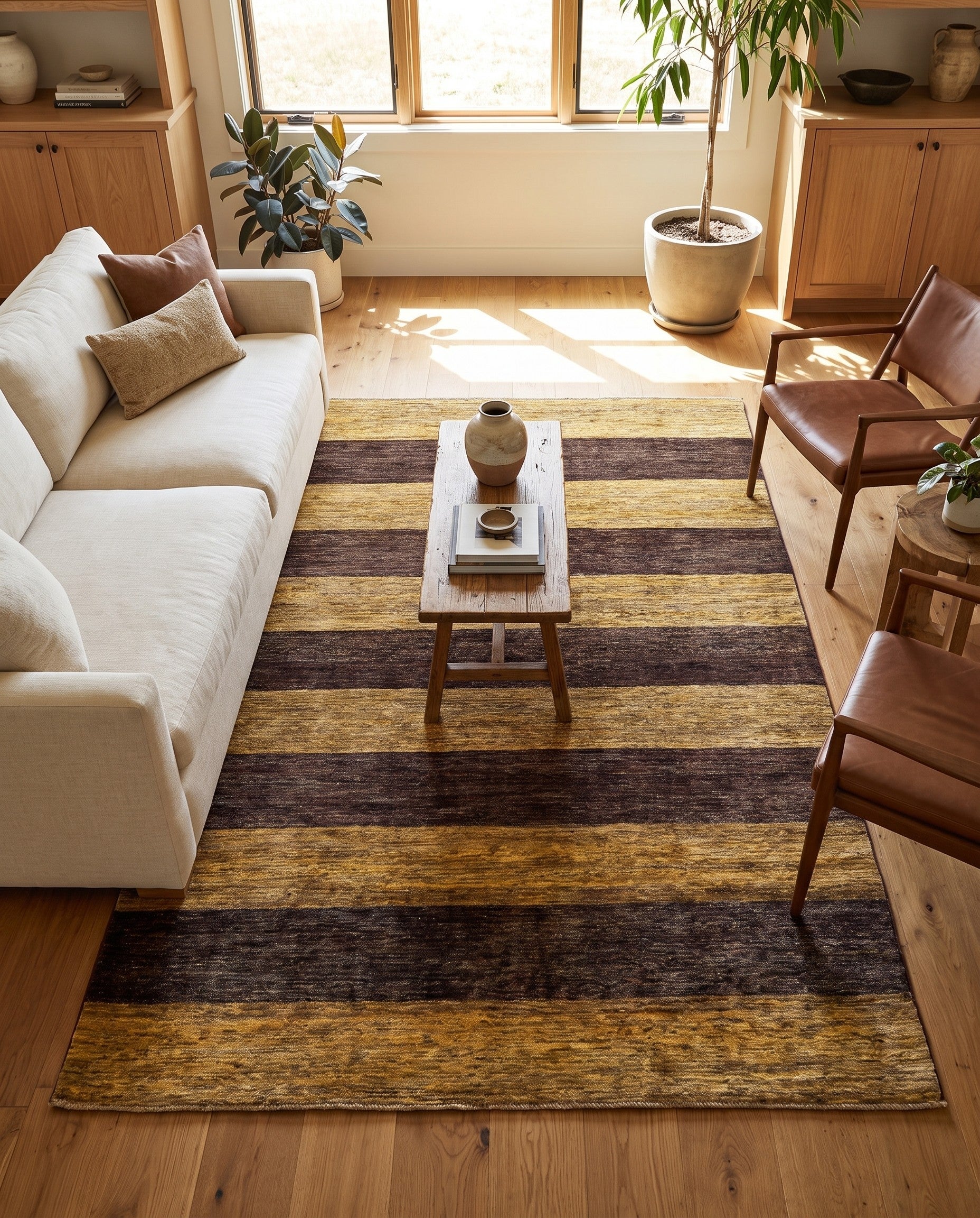 4' 9 x 6' 4 Hand Knotted Modern Ziegler Oriental Rug