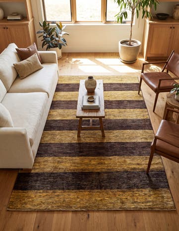 4' 9 x 6' 4 Hand Knotted Modern Ziegler Oriental Rug